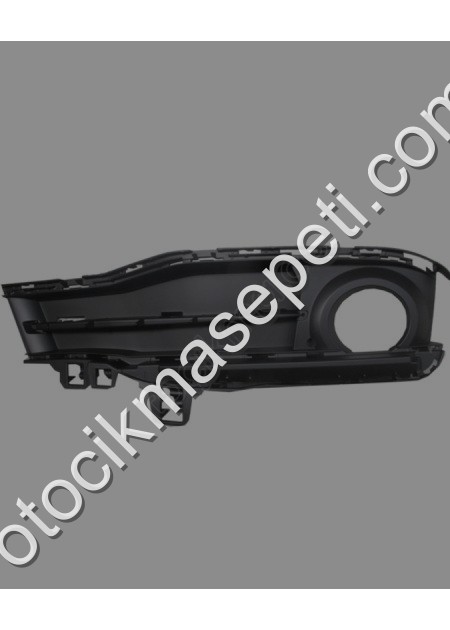 Bmw 3 F30 Sis Lamba Kapağı Sağ Siyah Sis Delikli Nikelaj Çıtasız