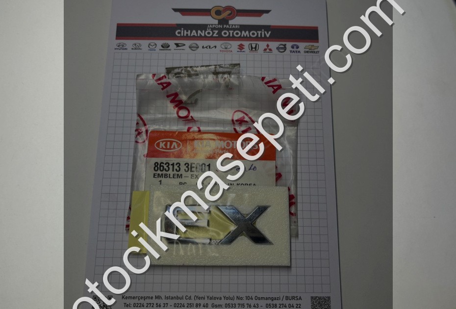 KİA SORENTO BAGAJ ARMA EX YAZI 02-09 ORJİNAL