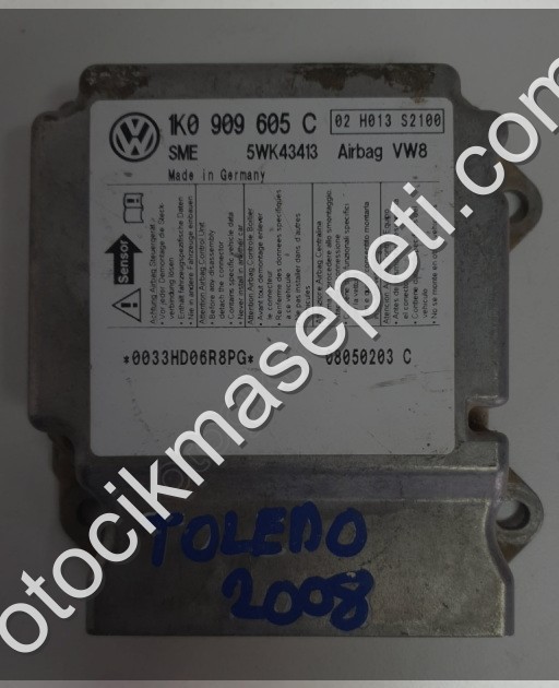 seat toledo 2008 çıkma orjinal airbag beyni (son fiyat)