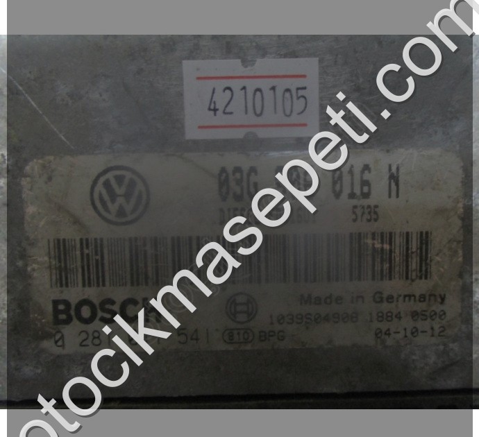 Volkswagen Caddy 2.0 Motor Beyni EDC16U1 03G906016N 0281011541